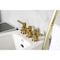 Kingston Brass ThreeHandle Bidet Faucet, Brushed Brass KB6327DL - alternate 4